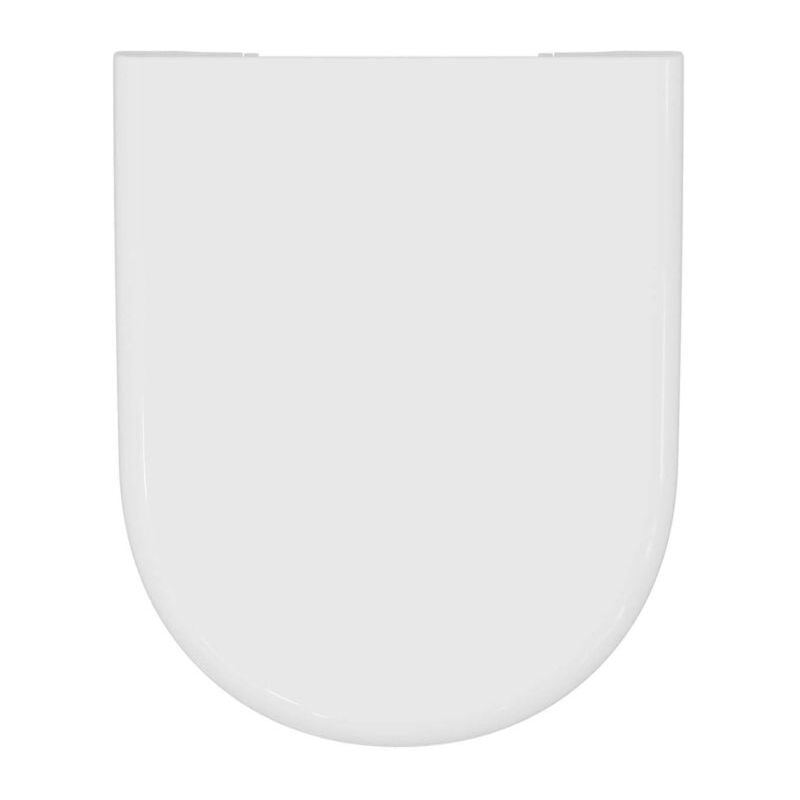 Ideal Standard - Washpoint wc siège R392101 charnières à fermeture amortie chromées, blanc