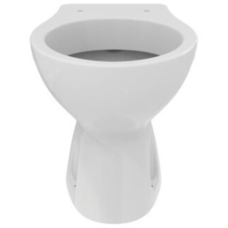 Ideal Standard – WC à poser blanc – Cuvette en céramique sanitaire – Évacuation horizontale – Bride de chasse vitrifiée – Dimensions L 36 x P 50 x H 39,5 cm - W333101