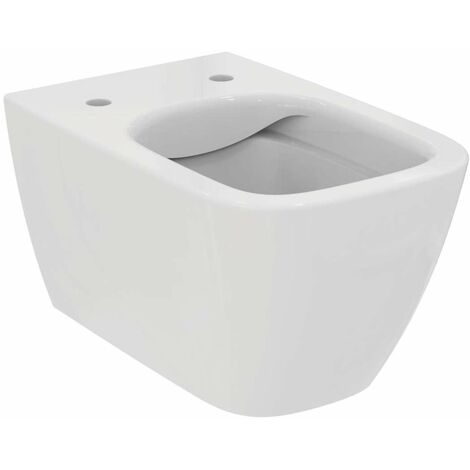 Ideal Standard – WC suspendu Rimless avec évacuation arrière – Céramique sanitaire blanche – Installation avec bâti-support – T461401