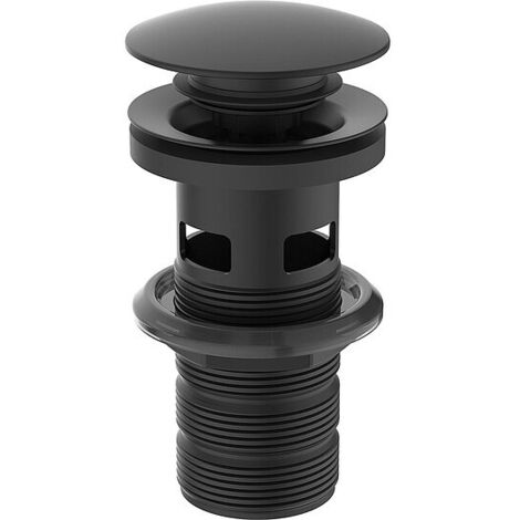 Ideal Standard Zubehör - Ablaufgarnitur Click-Clack, schwarz E1482XG