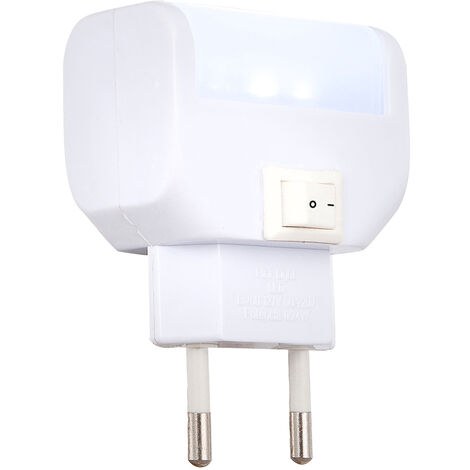 Ideales LED Nachtlicht CHASER Orientierungsleuchte mit Schalter für Steckdose