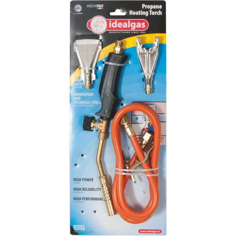 Palnik gazowy lutowniczy +3 końcówki - Idealgas