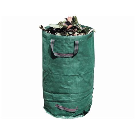 Idealspaten Gartensack mit Verstärkungsring hochreißfester Kunststoff grün 272 L