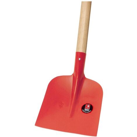 Idealspaten Holsteiner Sandschaufel mit E-Stiel, rot, Gr.2