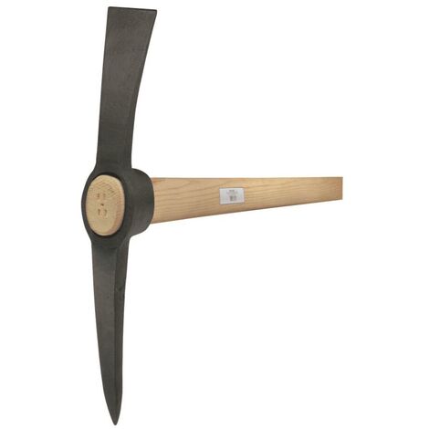 Idealspaten l'action oeil ovale Kreuzhacke 1,5 kg forgé oeil ovale sans poignée