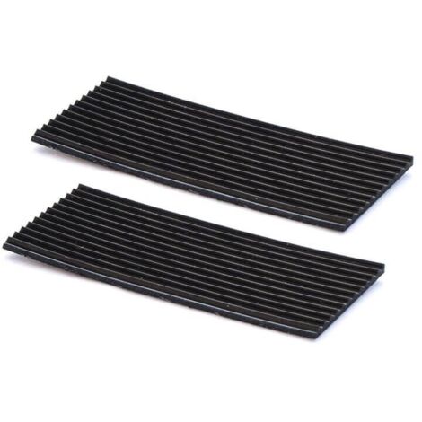 IDEARE - PARACOLPI ADESIVI NERO 35X70MM4PZ