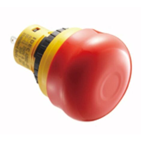 Idec AB6E-3BV02PTRH Interruttore di arresto di emergenza 250 V 3 A 2 NC IP65 1 pz.