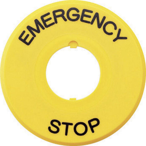 Idec HAAV4-27 HAAV4-27 Bezeichnungsschild EMERGENCY STOP 1 St.