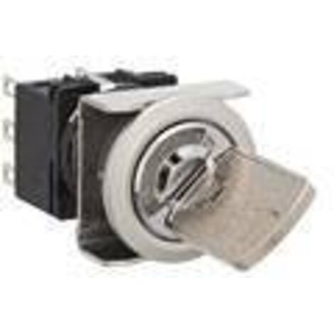 Idec LB6MK-2T6B LB6MK-2T6B Commutateur à clé 250 V 5 A 1 x Off/(On) 1 x 90 ° IP65 1 pc(s) S111612