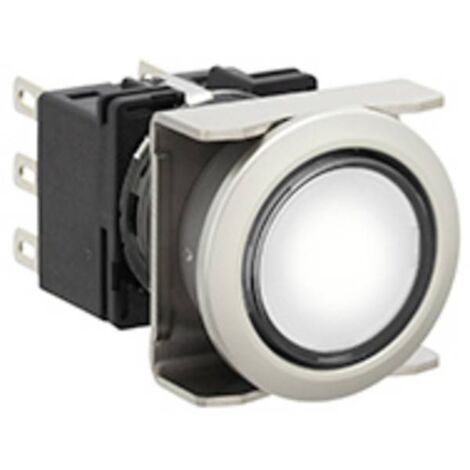 Idec LB6ML-M1T64PW LB6ML-M1T64PW Pulsante illuminato 250 V, 125 V, 30 V 5 A 2 x Off / (On) Momentaneo (Ø) 22 mm IP65 1