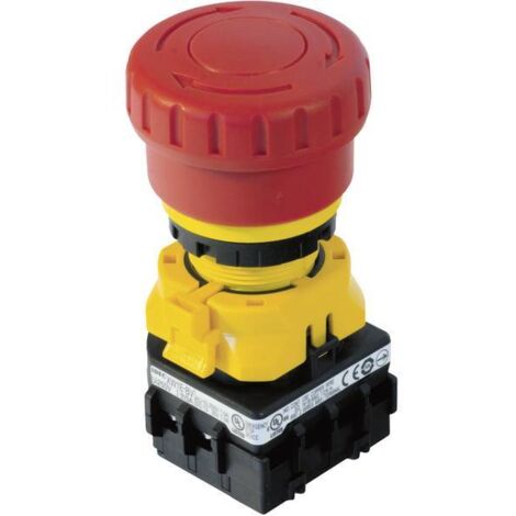 Idec XW1E-BV402MFR Interruttore di arresto di emergenza auto controllato 250 V/AC 3 A 2 NC 1 pz.