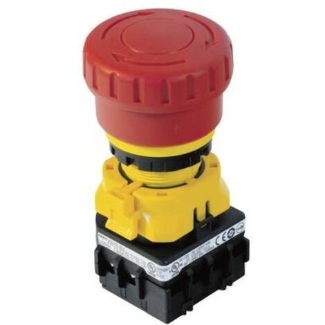 Idec XW1E-LV413Q4MFR pulsante di emergenza rosso giallo