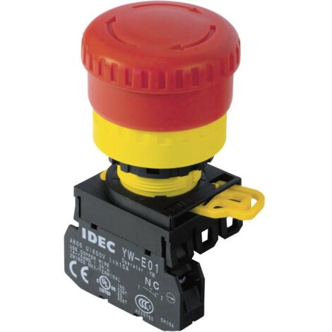 Idec YW1B-V4E01R Interruttore di arresto di emergenza 240 V/AC 6 A 1 NC 1 pz.