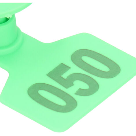 [Identificador de oreja de cerdo] PP+Cobre 40x50mm 100 bucles de identificación numerados