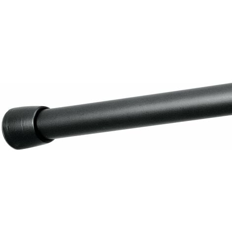 Asta per Tenda Doccia Nero 105-180 CM Telescopica Bastone a Pressione  Tendine