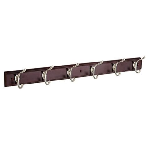 iDesign Paris 6 Ganci, Legno, Beige, 56x10x10 cm