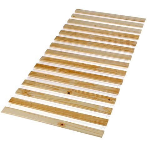 Idimex – Sommier en pin massif 15 lattes – Compatible couchage 80x190/80x200 cm – Épaisseur lattes 15 mm – Installation facile avec visserie incluse