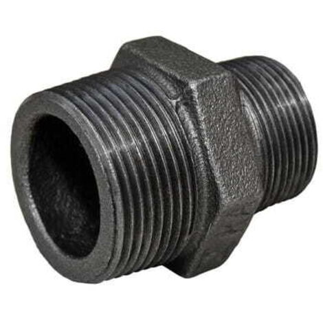 IDMAR Riduttore nero da 1 1/2" x 1" (DN40 x DN25) N8