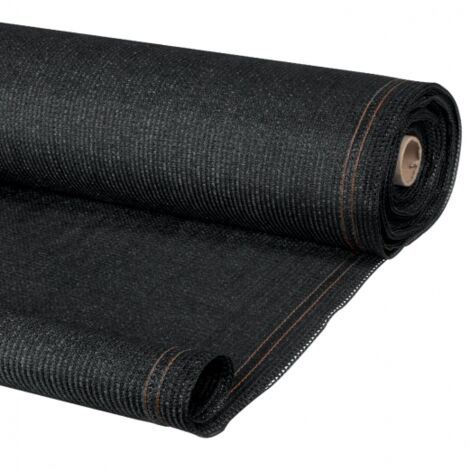 Idmarket – Brise vue renforcé 1,5 x 10 m noir 220 gr/m² – Opacité 95 % – Installation facile avec œillets métalliques – Pour espaces extérieurs