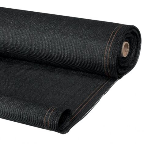 Idmarket – Brise vue renforcé 1,8 x 10 m noir 220 gr/m² – Opacité 95 % – Polyéthylène ultra résistant – Installation facile avec œillets métalliques