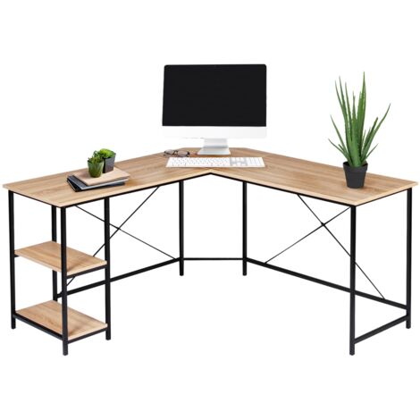 Bureau d'angle ROBI avec rangements et tiroir