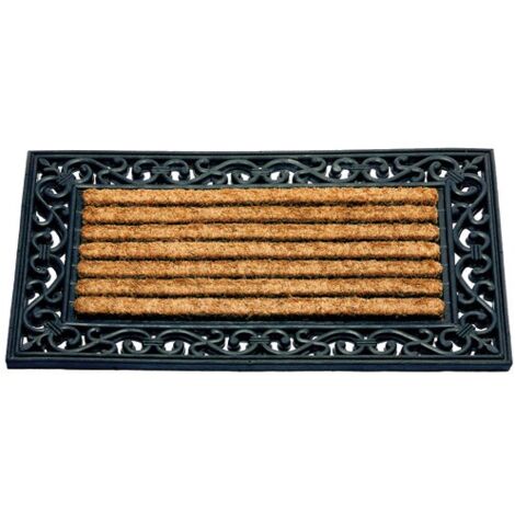 IDMAT - Tapis coco coral rectangulaire 45x75cm 85016