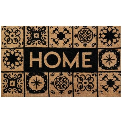 IDMAT - Tapis coco naturel 45x75cm épaisseur 35mm home carreau