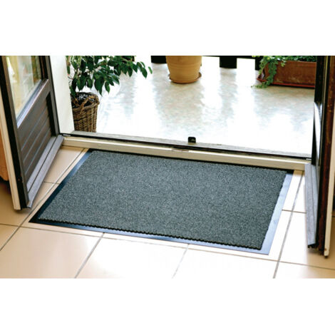 IDMAT Tapis Florac - 90 x 150 cm - Gris