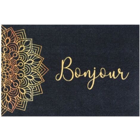 idmat Tapis Mandala multicolore 50 x 80 cm