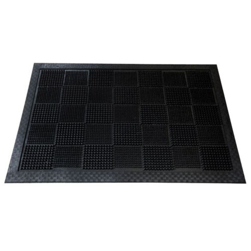 Tapis paillasson 100% caoutchouc, noir, 40 x 60 cm PICOTSCT5503406007 - Id Mat