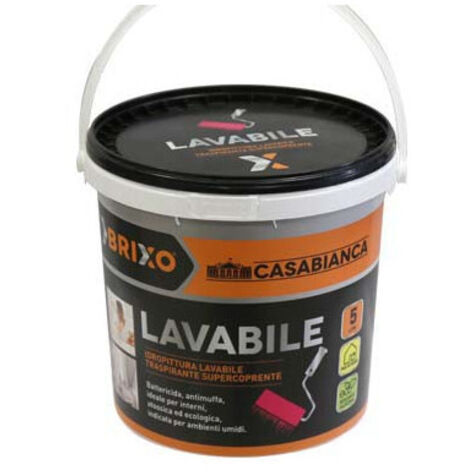 Idopittura Lavable Brixo Casabianca 5 lt
