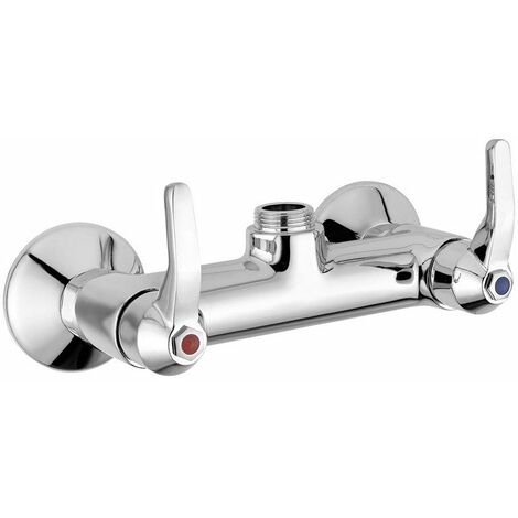 Idral 09450/LDC Mélangeur d'évier mural  Chromé - Laiton