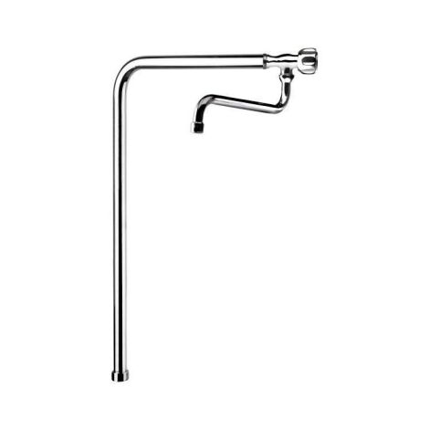 Idral 09463 robinet de table de cuisson orientable avec bec orientable  Chromé - Laiton