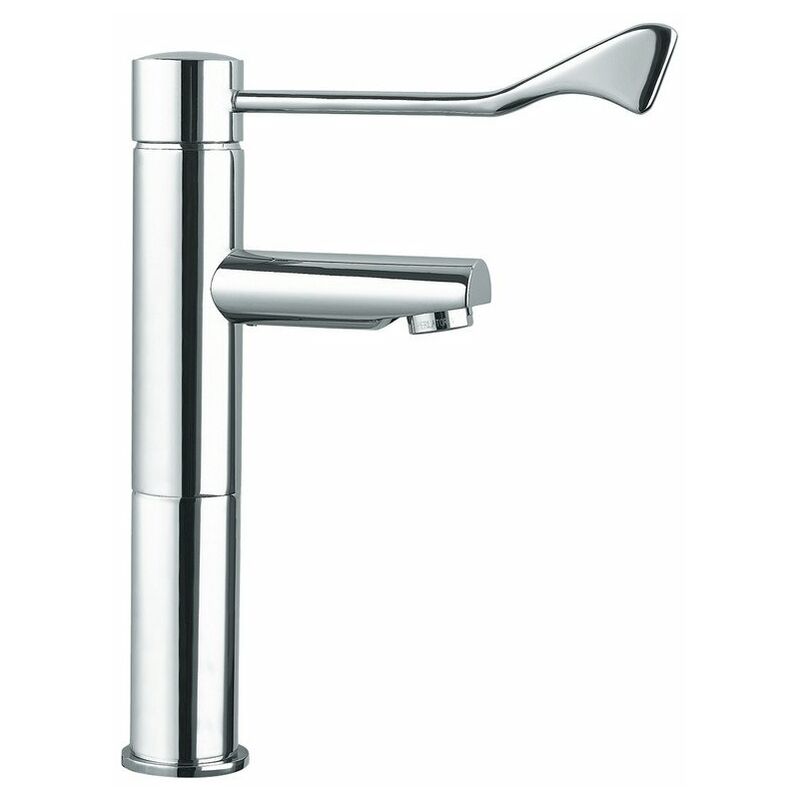 Miscelatore progressivo per lavabo con leva clinica e prolunga Idral 02058/1 Cromato - Ottone