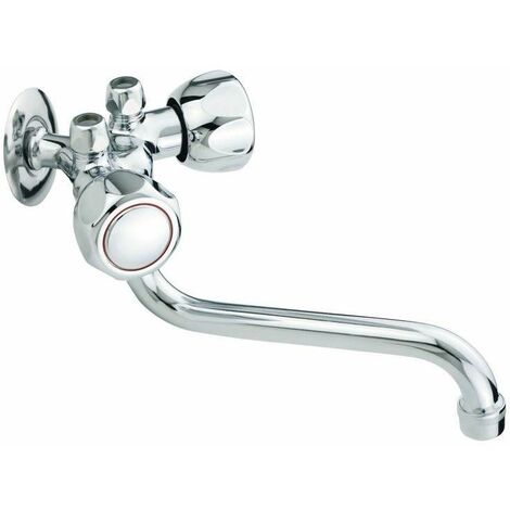 Idral – Mitigeur de lavabo 176 anti-goutte – Laiton chromé – Plage de pression 1 à 6 bars – Température 5 à 65 °C