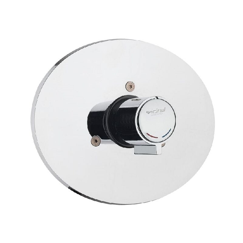 Série MINIMAL mitigeur mural de douche temporisé avec boîtier de protection et commande par bouton-poussoir - Idral