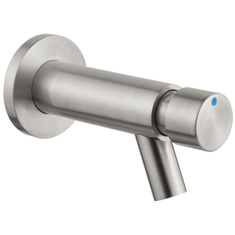 Idral Robinet temporisé Lavabo mural serie Inox 08400 | inoxydable