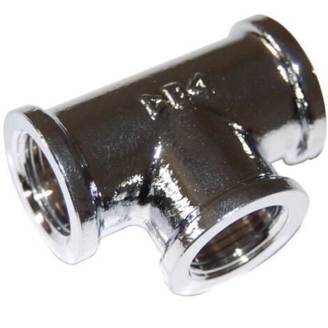 IDRAULICA - TEE 130 OTTONE CROMATO D 3/4 5 PZ