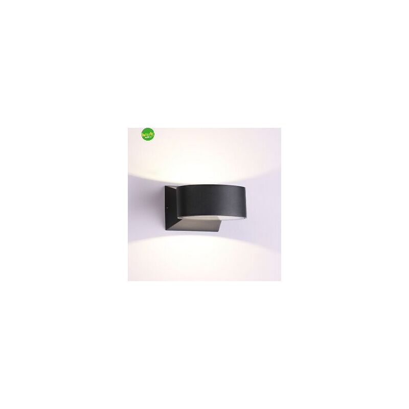 Applique da esterno greenlight idris ip54 6 w 4000k nera