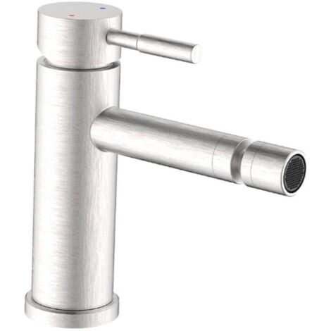 Idro Bric Antea Miscelatore monocomando per bidet Rompigetto per il risparmio dell'acqua Acciaio spazzolato SS304