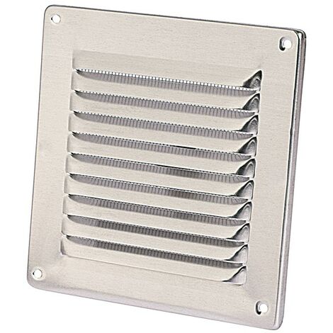 Idro Bric Griglia Aerazione 15x15cm in Alluminio Cromato