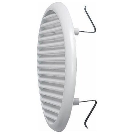 Idro Bric Griglia Aerazione Universale in Plastica Bianca con Molle 170mm