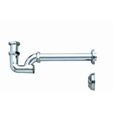 Idro Bric Sifone Per Lavabo S0865A Ottone Cromato Lucido 1" 200mm