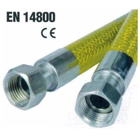 Idro Bric Tubo Flessibile Omologato per Gas Domestici 150cm FF 1-2