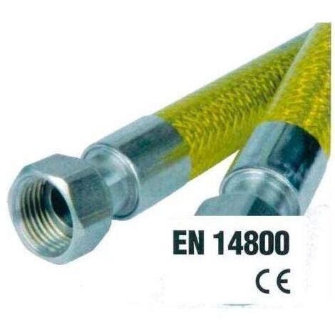 Idro Bric Tubo Flessibile Omologato per Gas Domestici 200cm MF 1-2