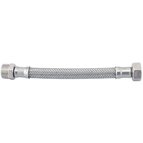 Idrobric Flessibile Bagno Acciaio Inox Cromato 30 cm 1/2" MF