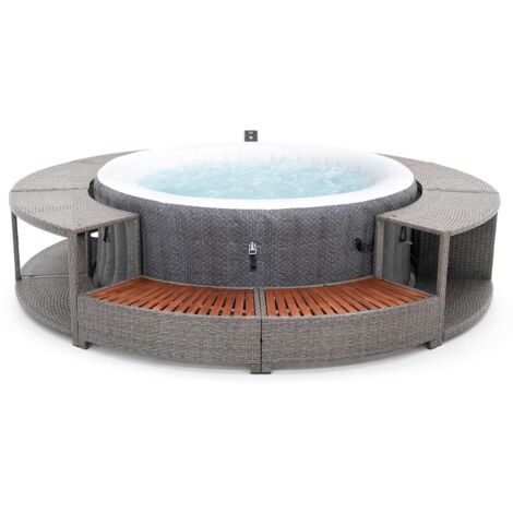 Idromassaggio Gonfiabile Bestway Lay-Z-Spa Havana Ø180x66 cm con Airjet + Bordo K2O Full Surround 180 Ø279x40x56 cm Circolare
