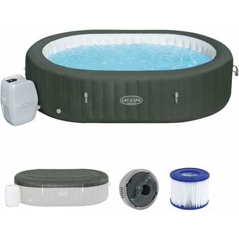 SALONE SRL Piscina ovale idromassaggio 5-7 posti con riscaldamento automatico Lay-Z Mauritius 60067 Bestway