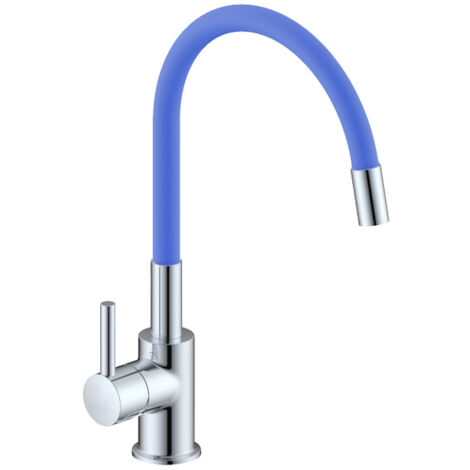 IDRONORD Miscelatore monocomando per lavello con canna orientabile in gomma colorata codice prod: SNAKE0000A