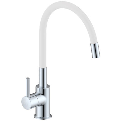IDRONORD Miscelatore monocomando per lavello con canna orientabile in gomma colorata codice prod: SNAKE0000B